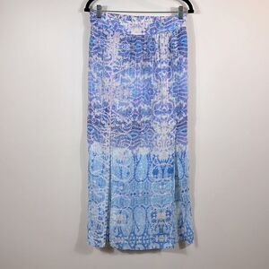 Maeve Anthropologie Waimea Silk Women Double Split Slit Maxi Skirt Size Small
